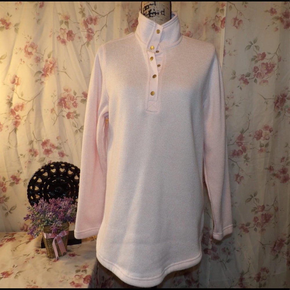 Charles River Apparel pink 3/4 pullover